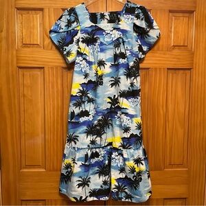 Jade Fashions Floral Hawaiian Dress Size Small